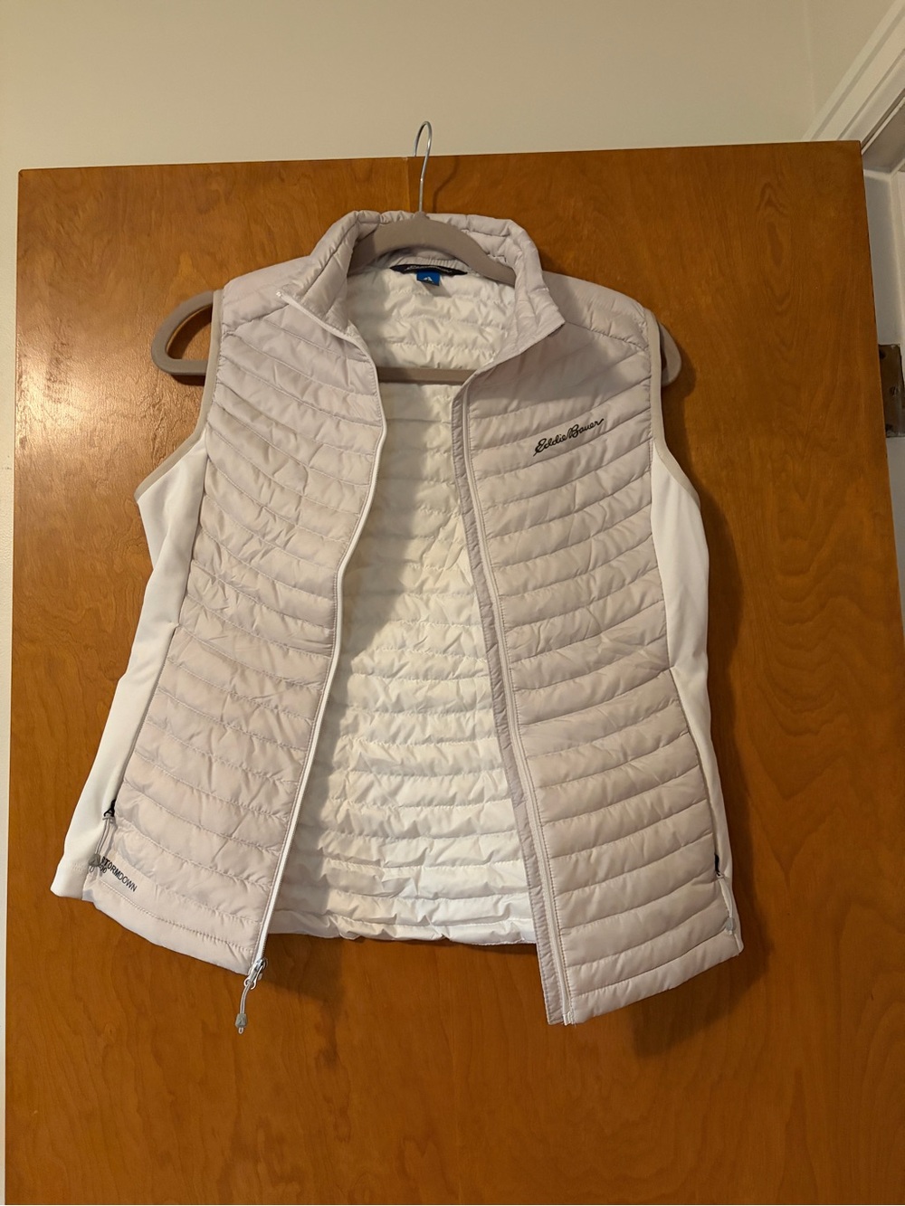Eddie Bauer Women's Quilted Light Beige Vest